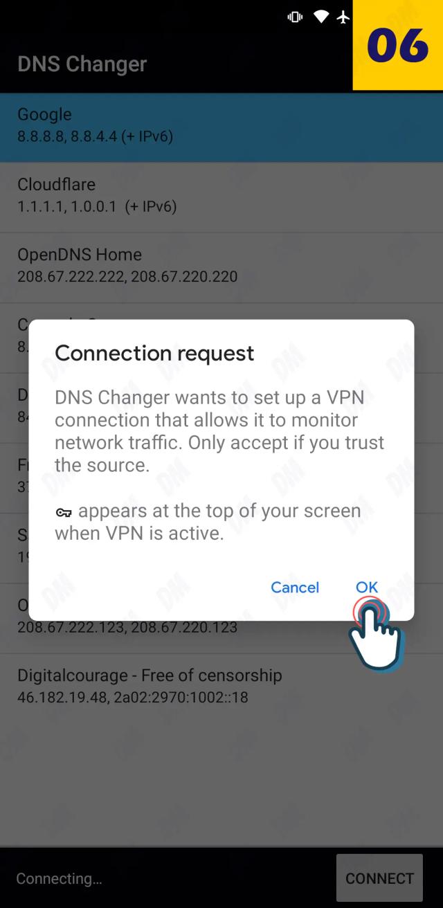 DNS Lilly Connection Request