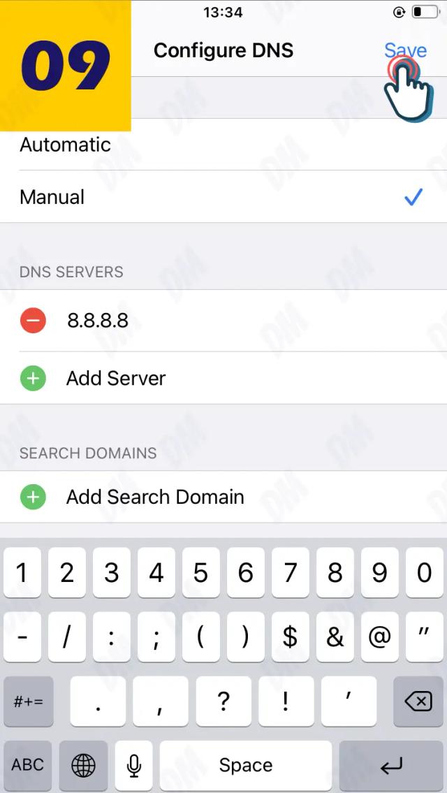 iPhone Configure Google DNS